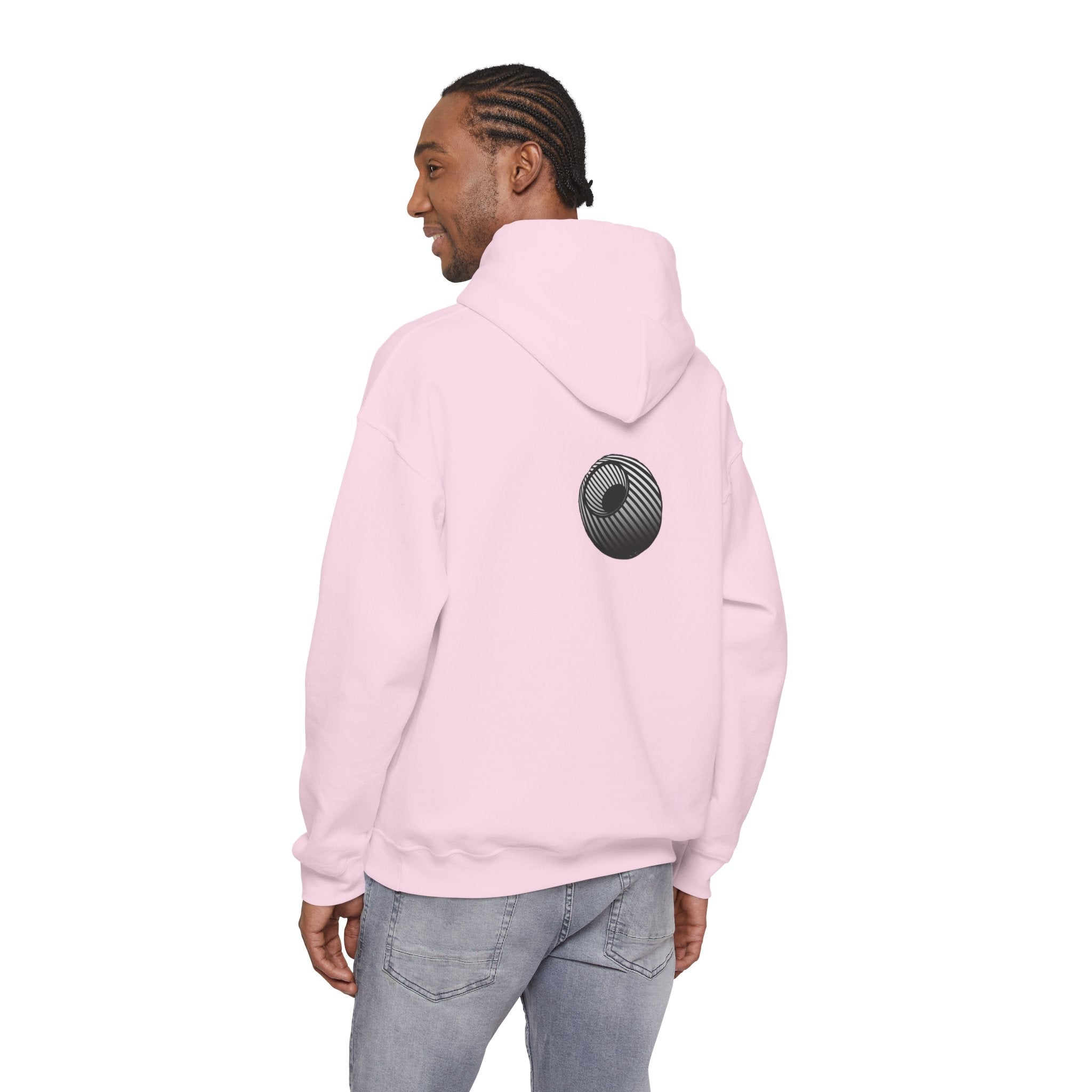 Last-Vision Minimalist Hoodie — Monochrome Logo Pullover
