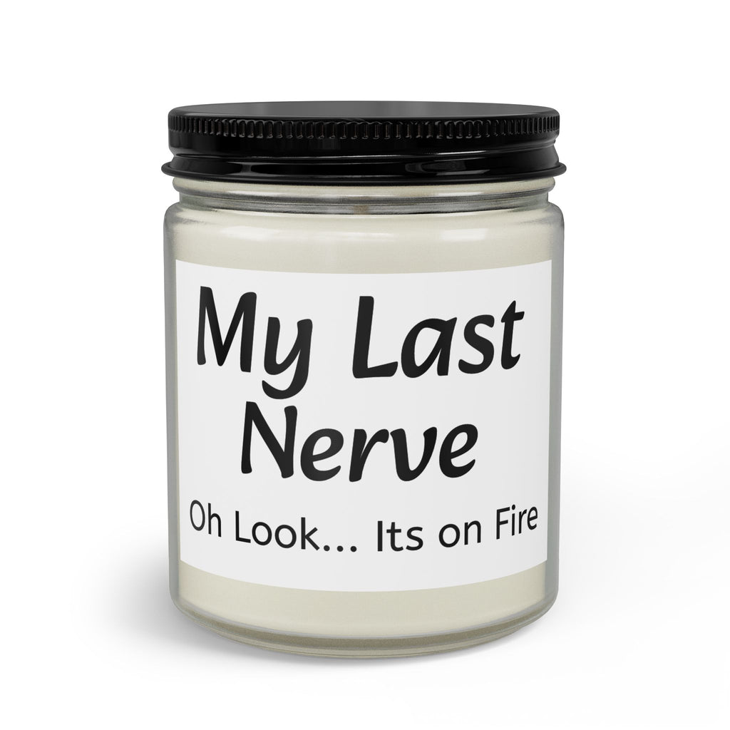 My Last Nerve Candle Set — Glass Jar Candle with Matches & Wick Trimmer