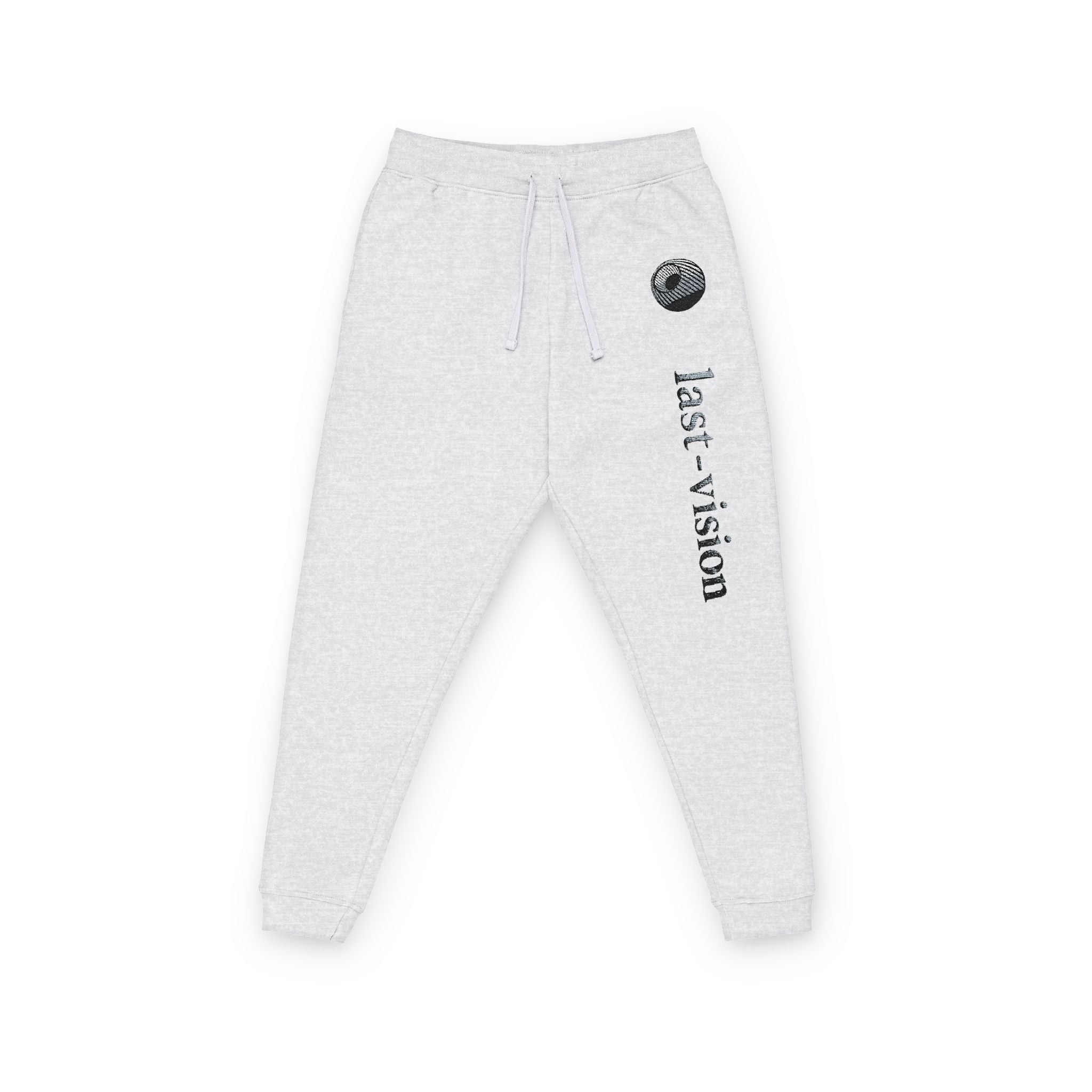 Embroidered 'Last Kiss' Fleece Joggers — Casual Graphic Sweatpants
