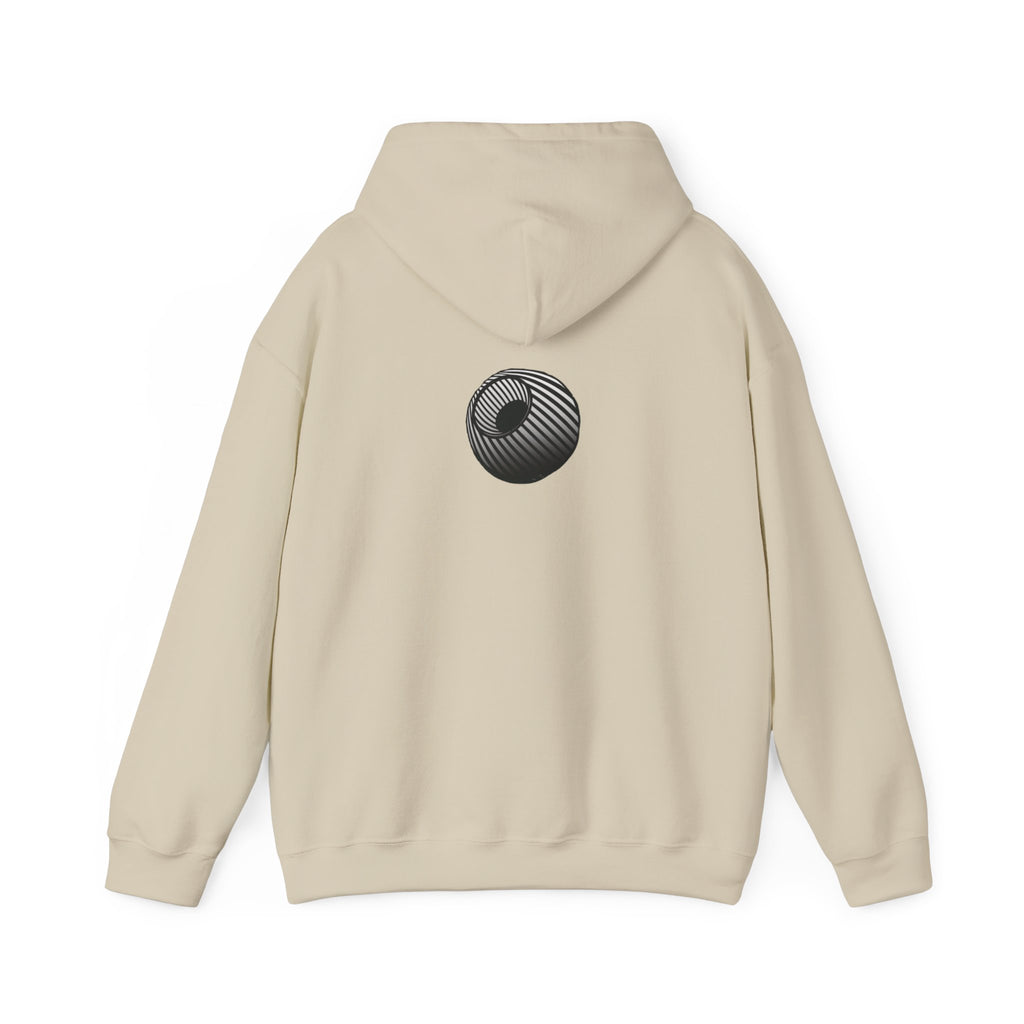 Last-Vision Minimalist Hoodie — Monochrome Logo Pullover