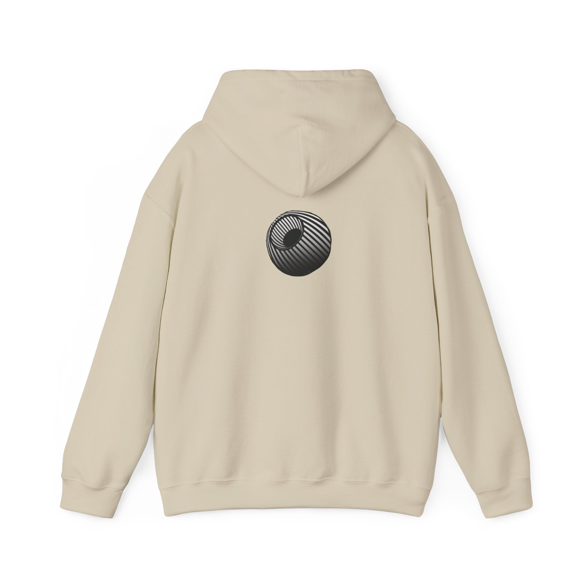 Last-Vision Minimalist Hoodie — Monochrome Logo Pullover