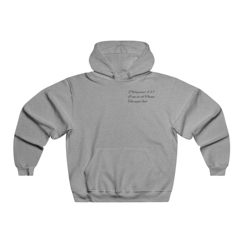 Christian Cross Hoodie — Jesus Carrying the Cross (I can do all things through christ)