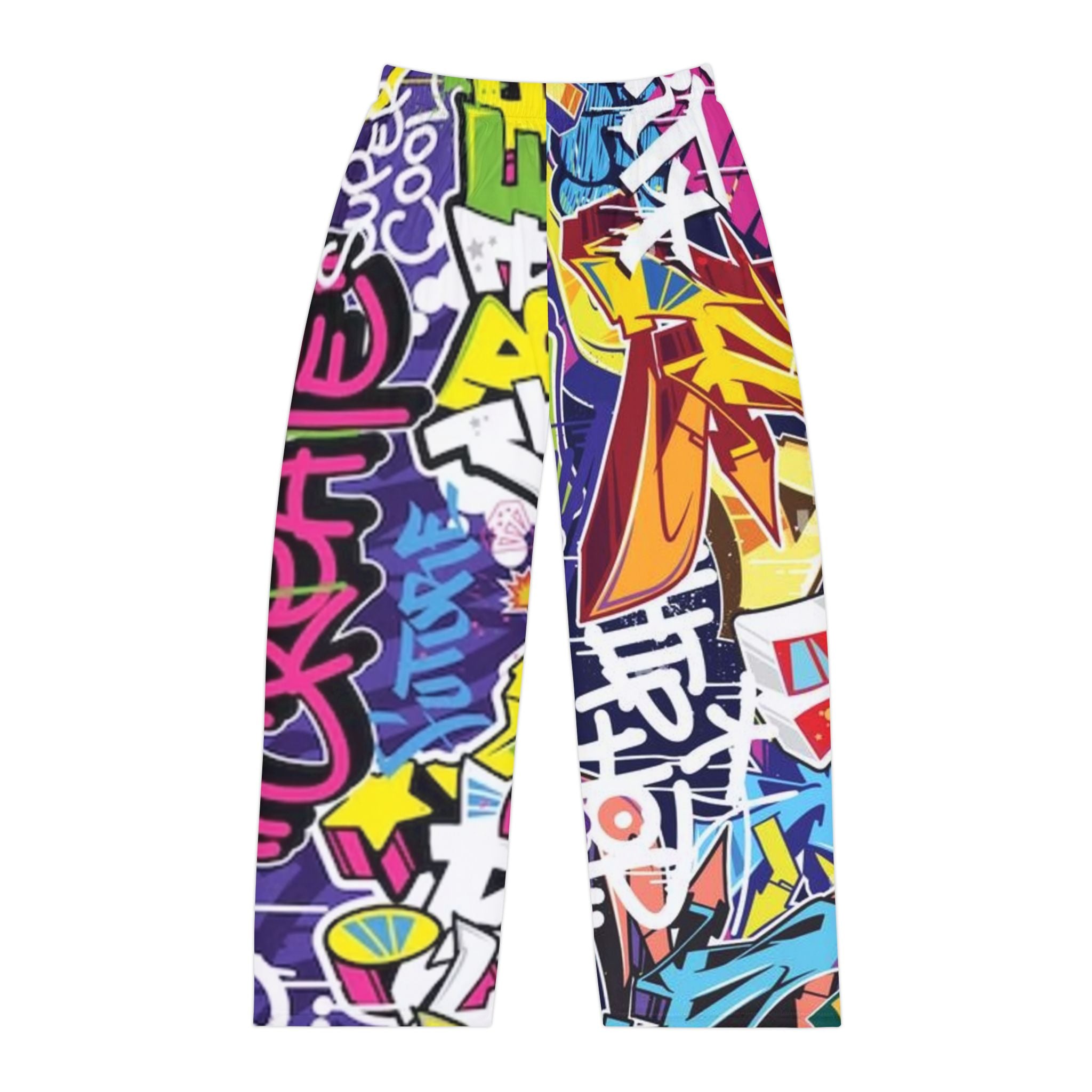 Graffiti Street Art Pajama Pants — Colorful Urban Lounge Sleepwear for Men