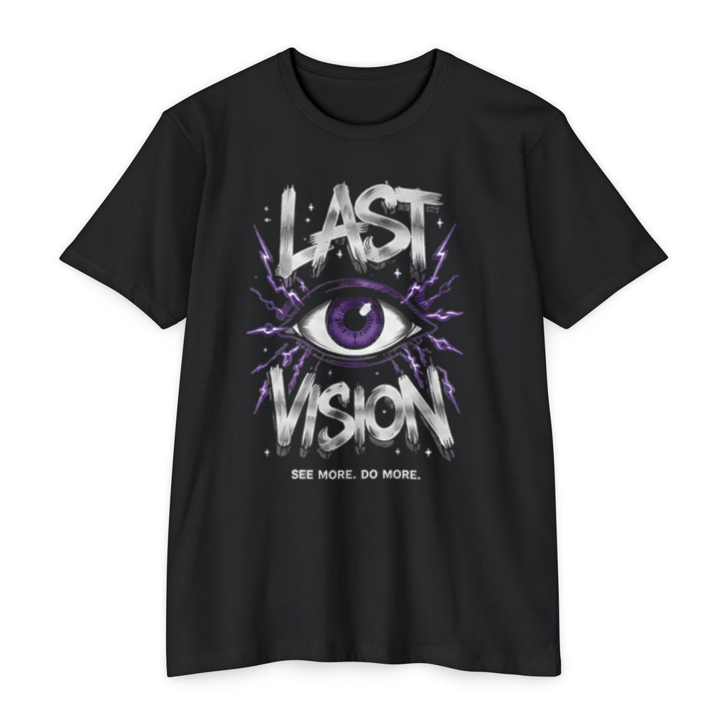 Last Vision Eye T-Shirt — Purple Graphic Goth Band Tee