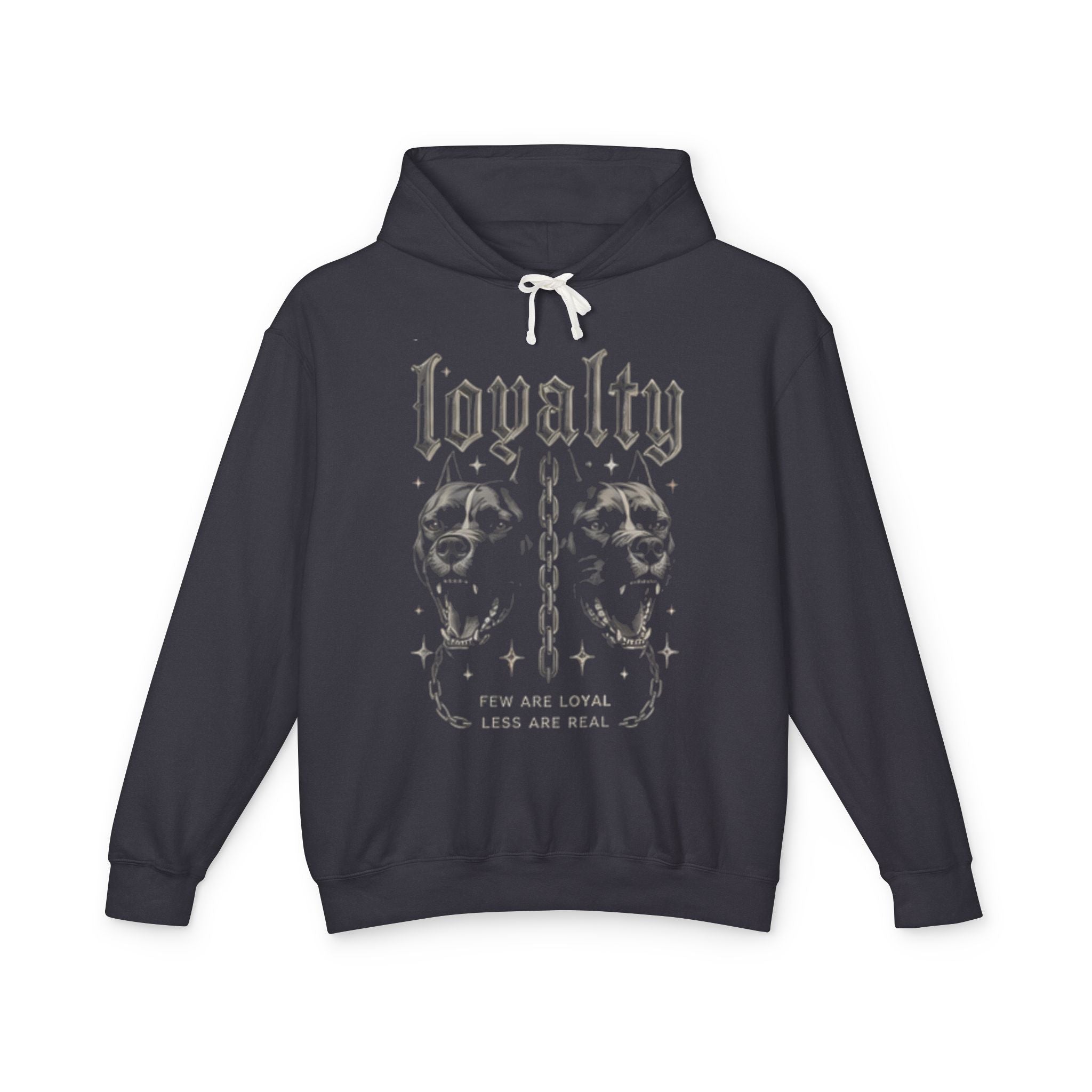 Hoodie — 'Loyalty' Gothic Skull & Rose Graphic Pullover (Trust None)