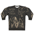 Nothing Lasts Forever Graphic Sweatshirt — Gothic Angel, Anarchy & Barbed Wire Design