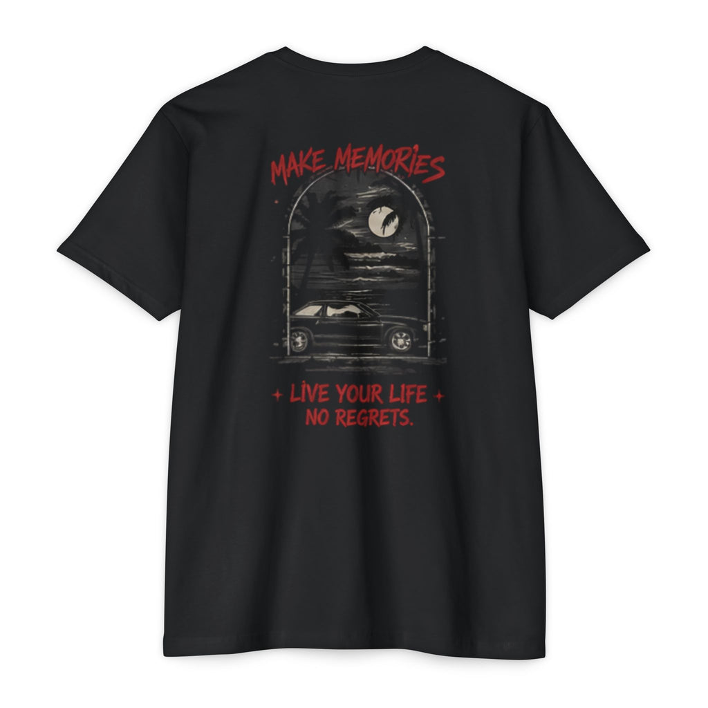 Make Memories T-Shirt — “Die With Memories Not Dreams” Gothic Skull Tee