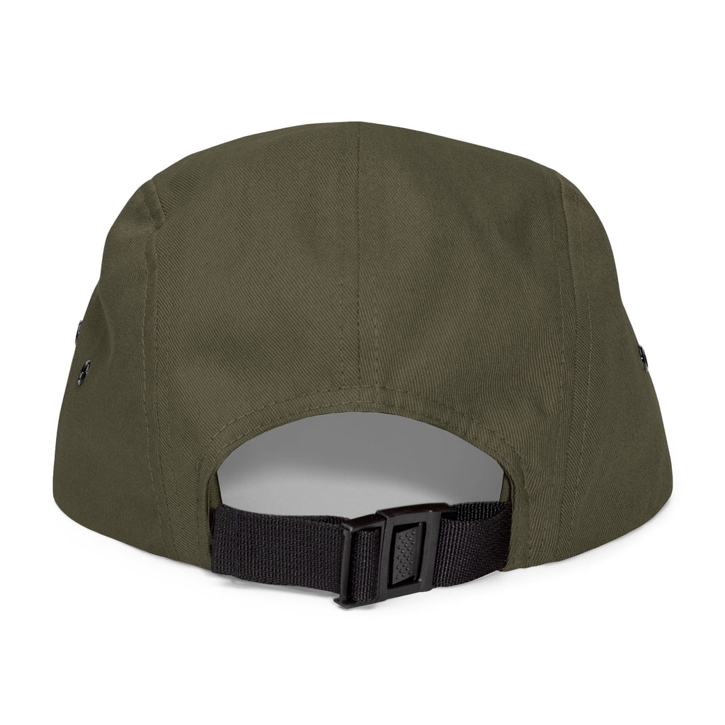 Last Vision Embroidered 5-Panel Cap — Retro Smiley Patch