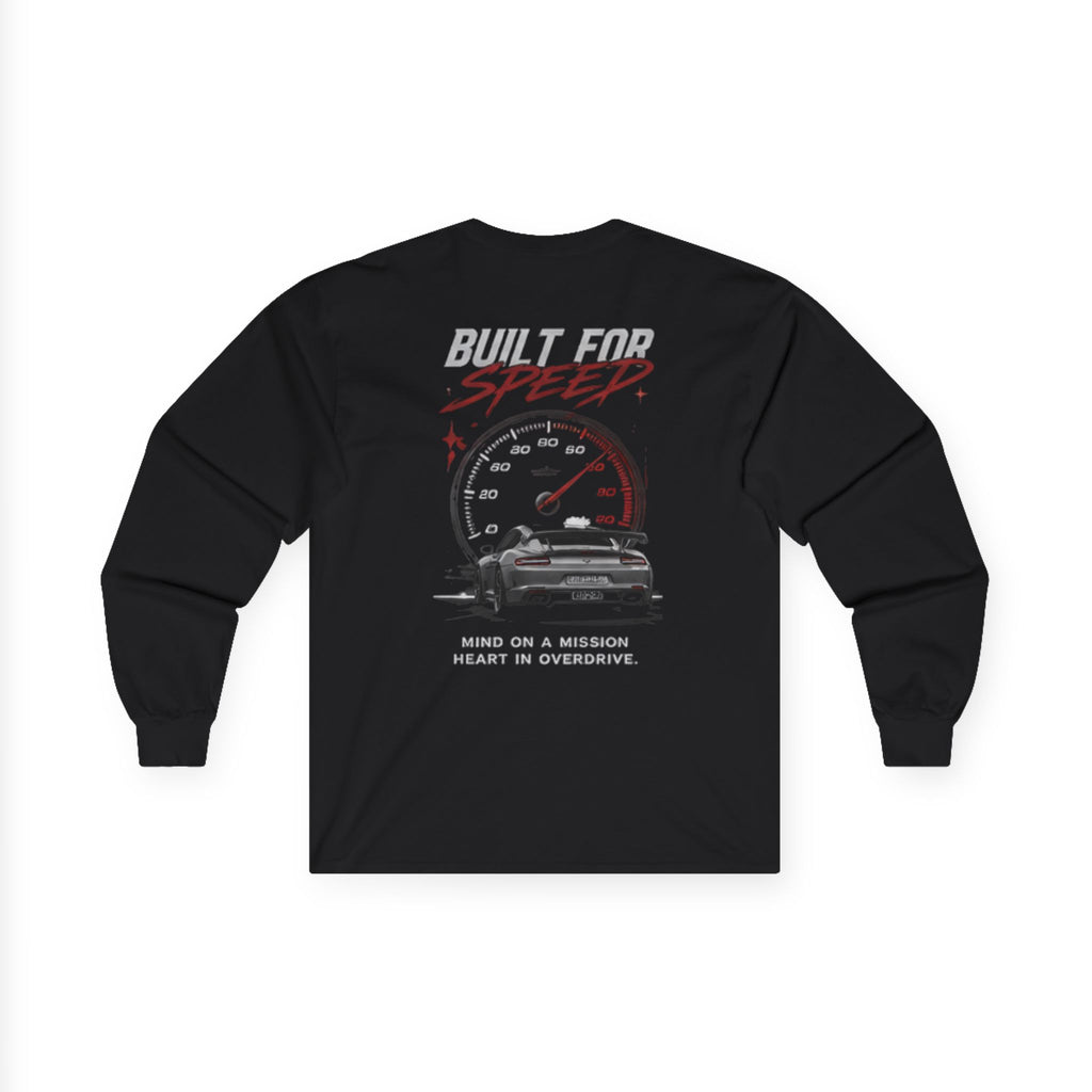 Speed Demon Long Sleeve Tee — "Built for Speed" Car Racing Graphic
