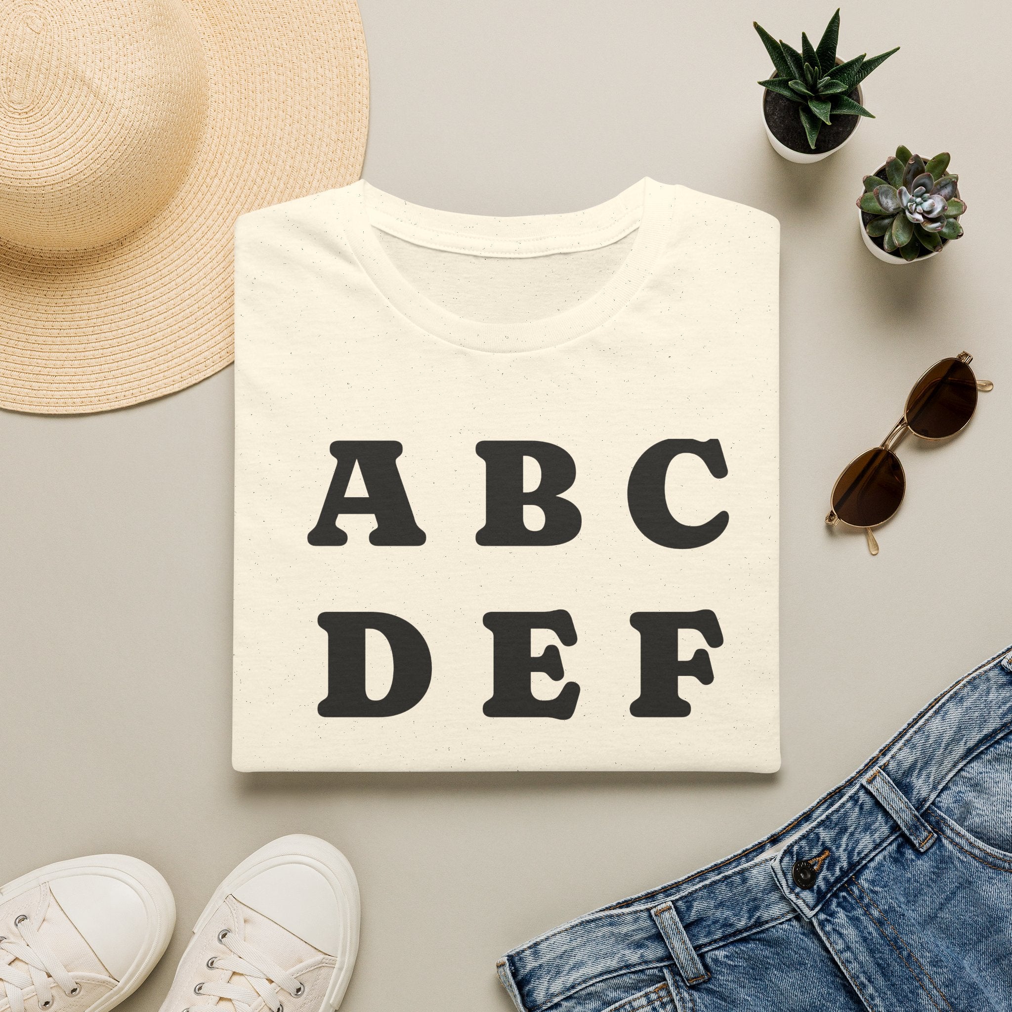 ABC DEF F*** Ice T-Shirt — Funny Hidden Message Letter Grid Tee
