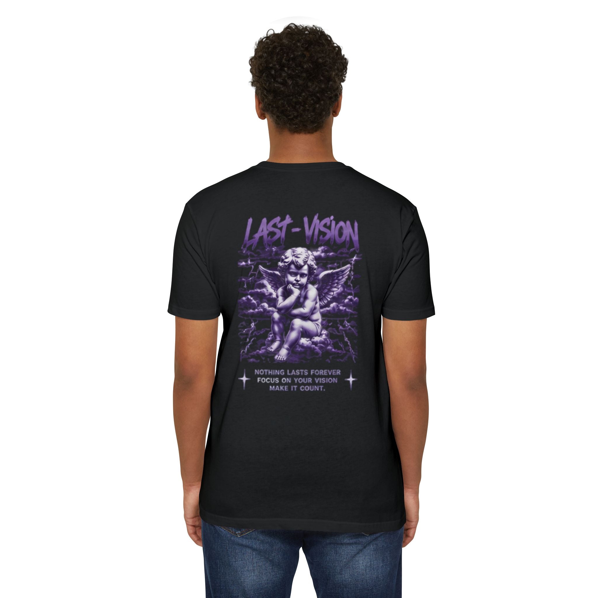 Last Vision Eye T-Shirt — Purple Graphic Goth Band Tee