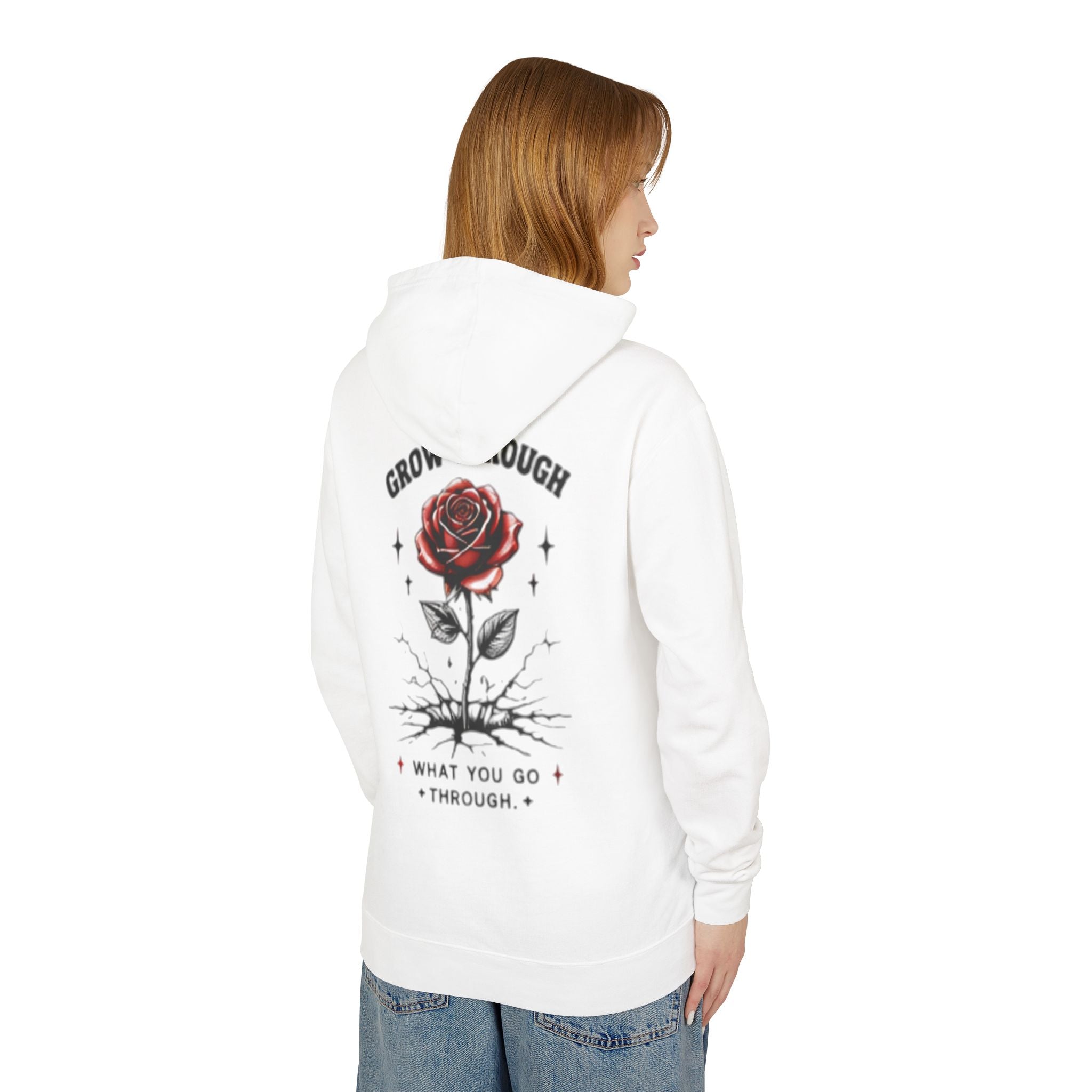Chaos Skull & Rose Hoodie — Gothic Streetwear Pullover with "Chaos" Graphic