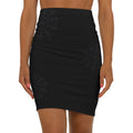 Pencil Skirt — Classic Black Mid‑Waist Bodycon Pencil Skirt