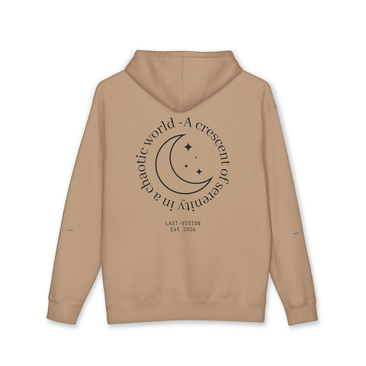 Moon Drip Hoodie — Gothic Crescent Last-Vision Graphic Sweatshirt
