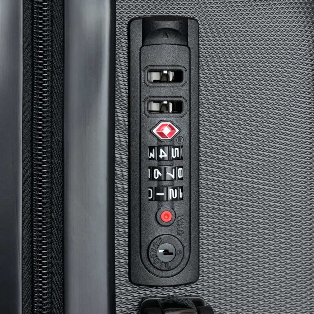 Checkerboard Optical-Illusion Suitcase — Travel Luggage