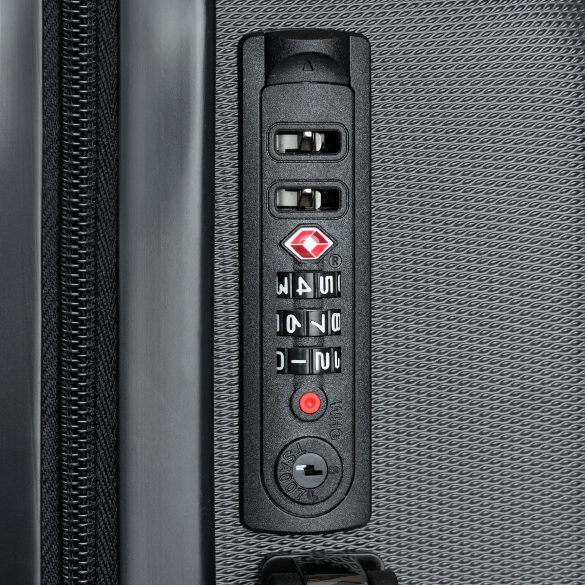Checkerboard Optical-Illusion Suitcase — Travel Luggage