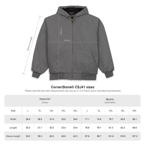Embroidered Floral Crest Hooded Work Jacket