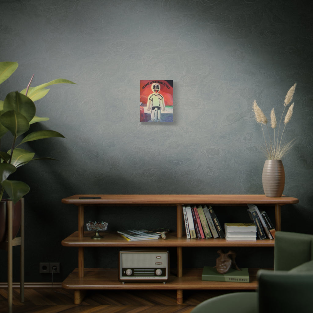 Matte Stretched Canvas Print — 'no need to fear wolvz is here"