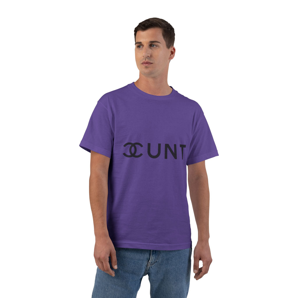 Graphic T-Shirt — Bold Parody Logo "CUNT" Statement Tee (women)