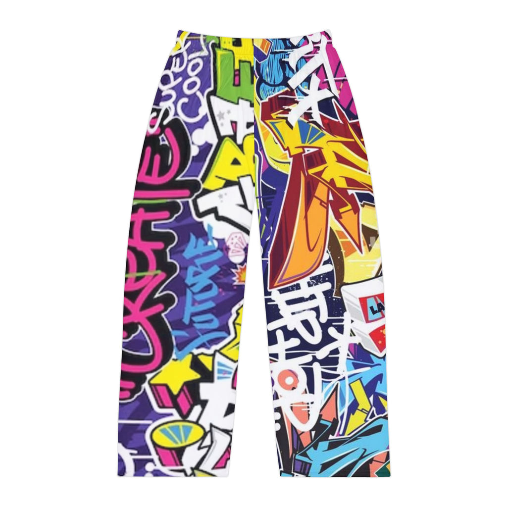 Graffiti Street Art Pajama Pants — Colorful Urban Lounge Sleepwear for Men