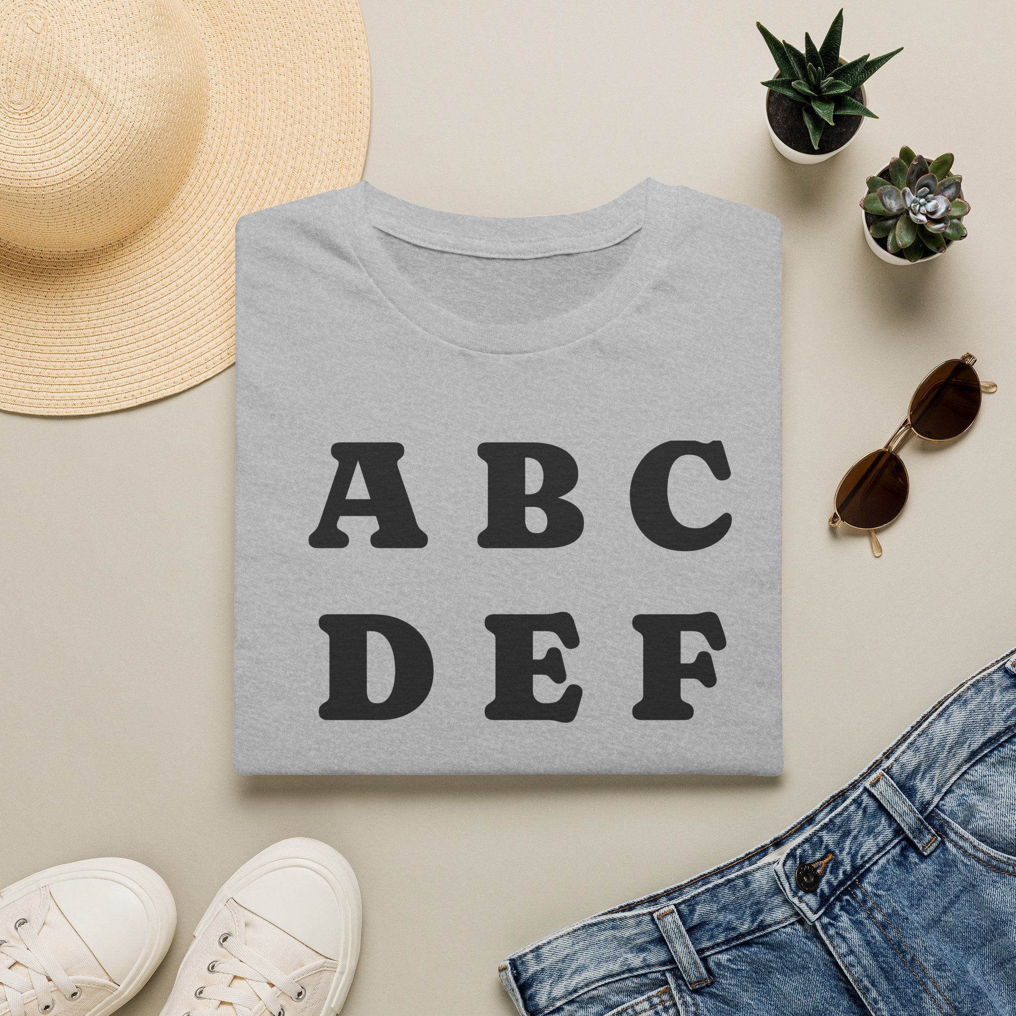 ABC DEF F*** Ice T-Shirt — Funny Hidden Message Letter Grid Tee