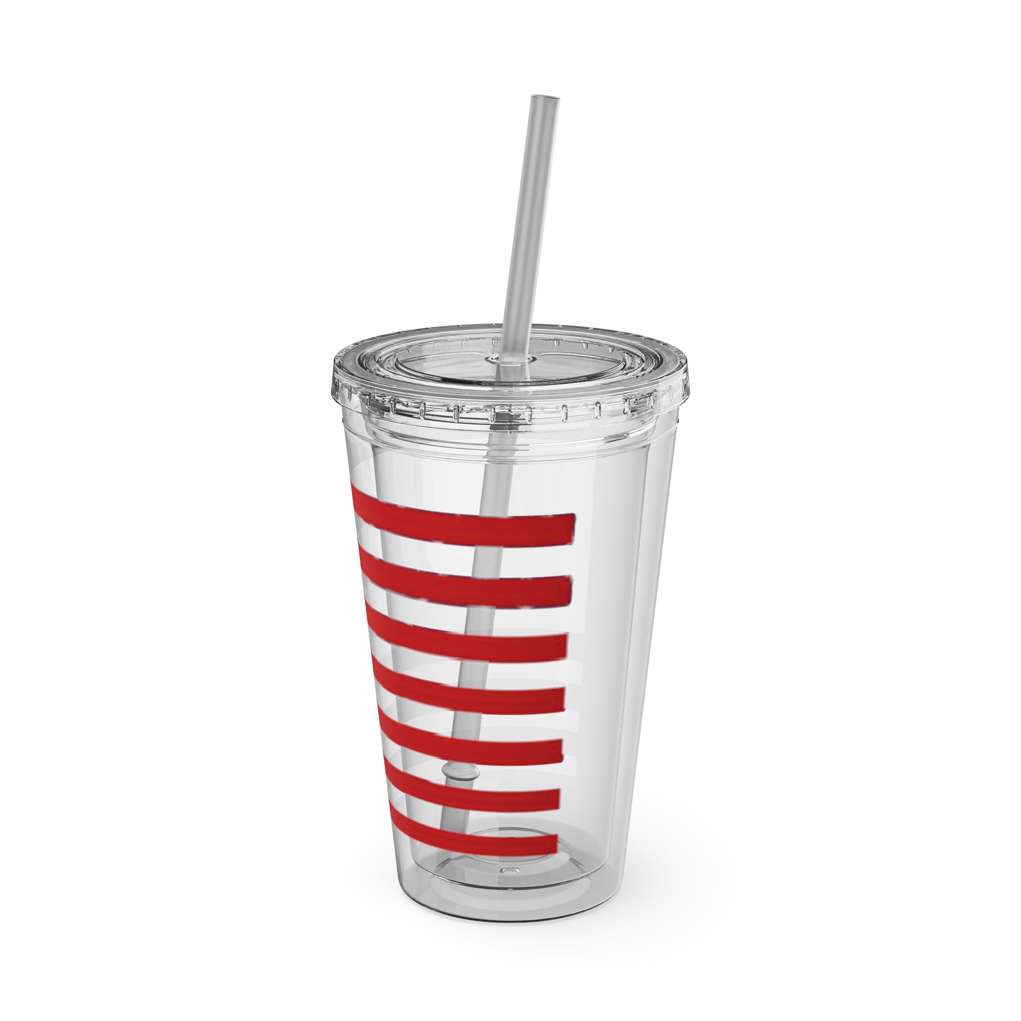 American Flag 16oz Tumbler with Straw – Patriotic USA Travel Cup