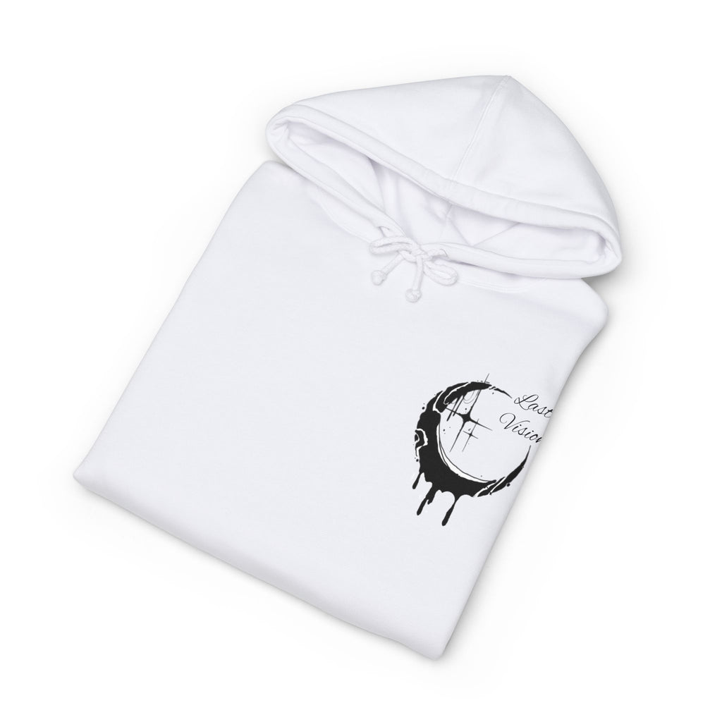 Moon Drip Hoodie — Gothic Crescent Last-Vision Graphic Sweatshirt