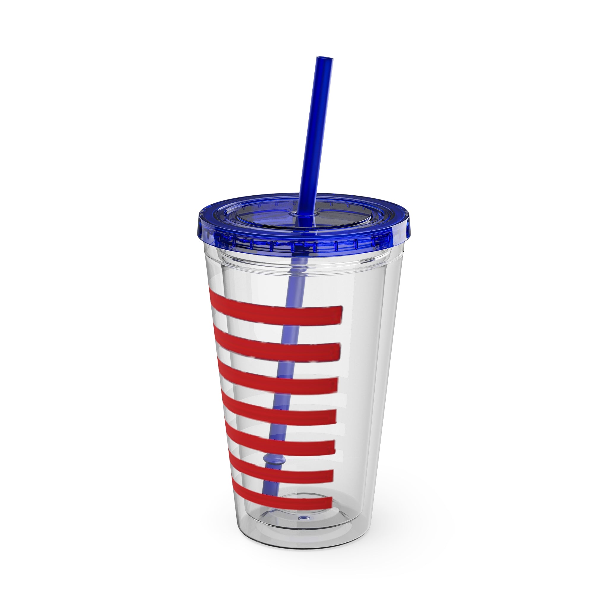 American Flag 16oz Tumbler with Straw – Patriotic USA Travel Cup
