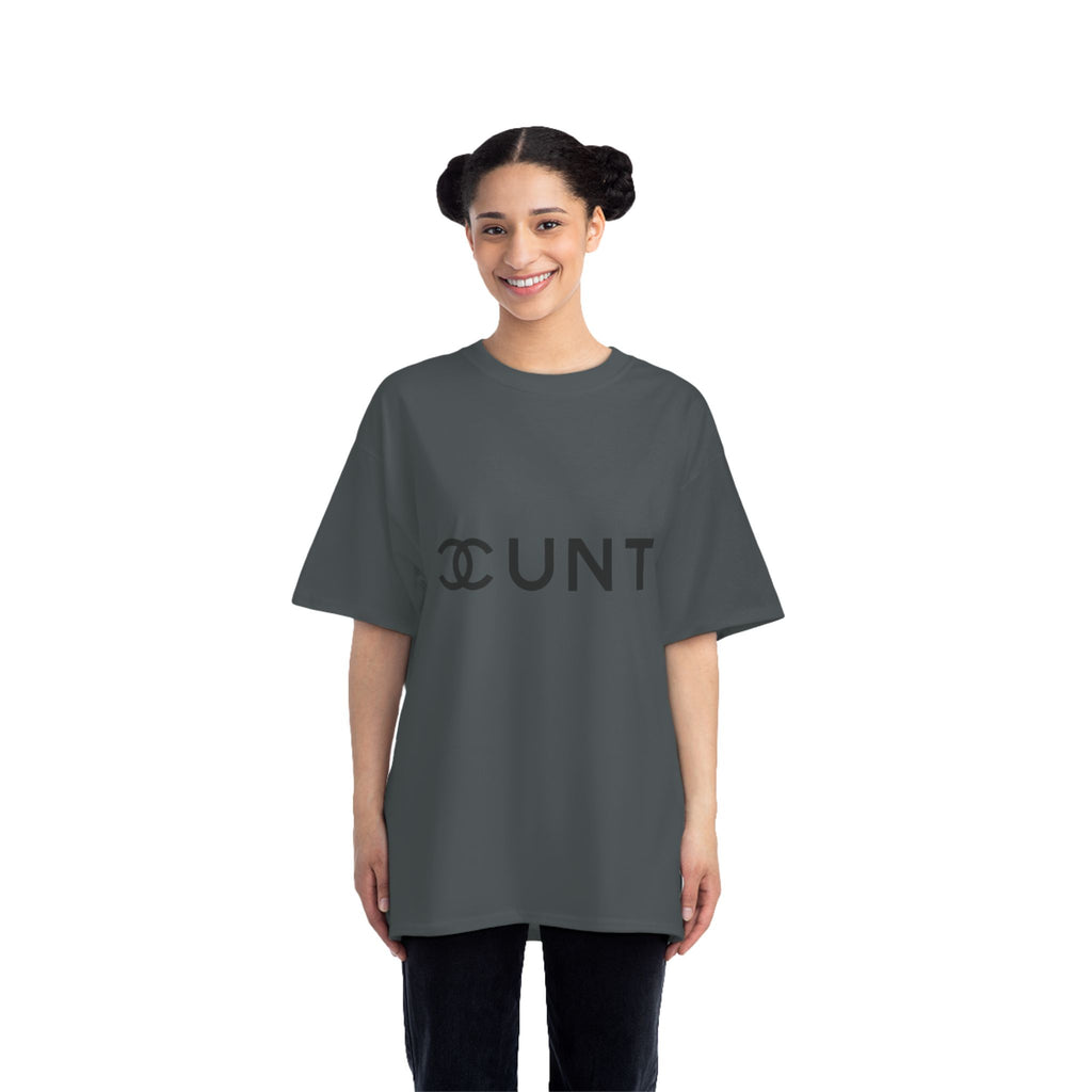 Graphic T-Shirt — Bold Parody Logo "CUNT" Statement Tee (women)