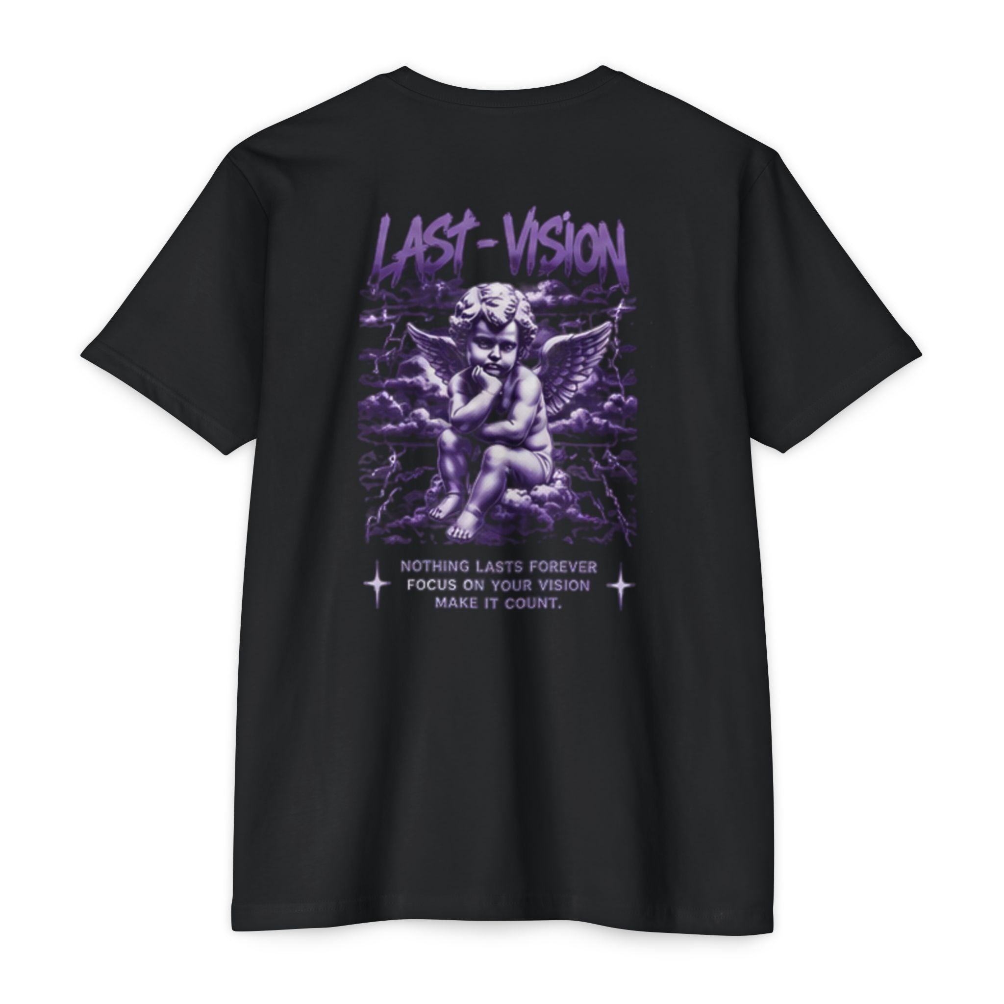 Last Vision Eye T-Shirt — Purple Graphic Goth Band Tee