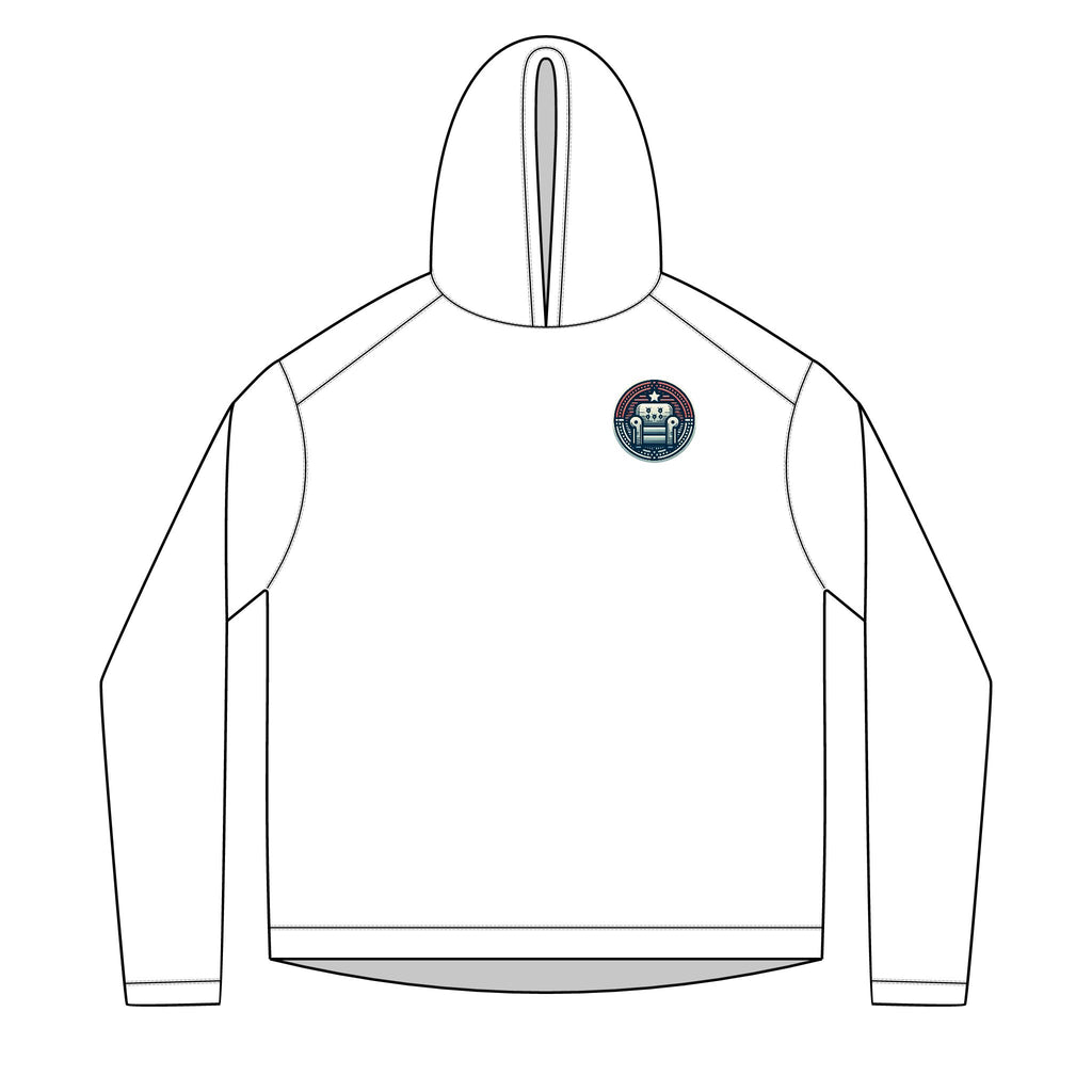 Solar Circuit Hoodie — Small Chest Sun & Circuit Emblem