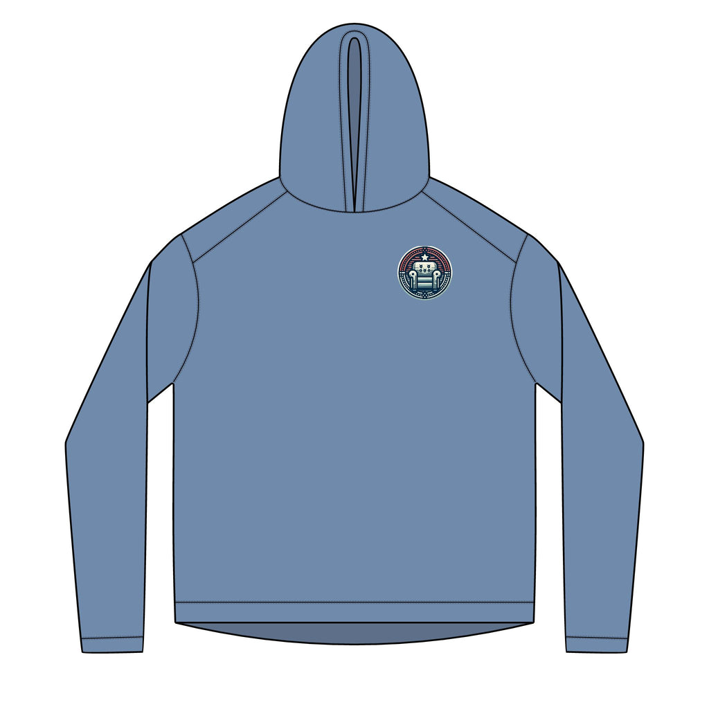 Solar Circuit Hoodie — Small Chest Sun & Circuit Emblem