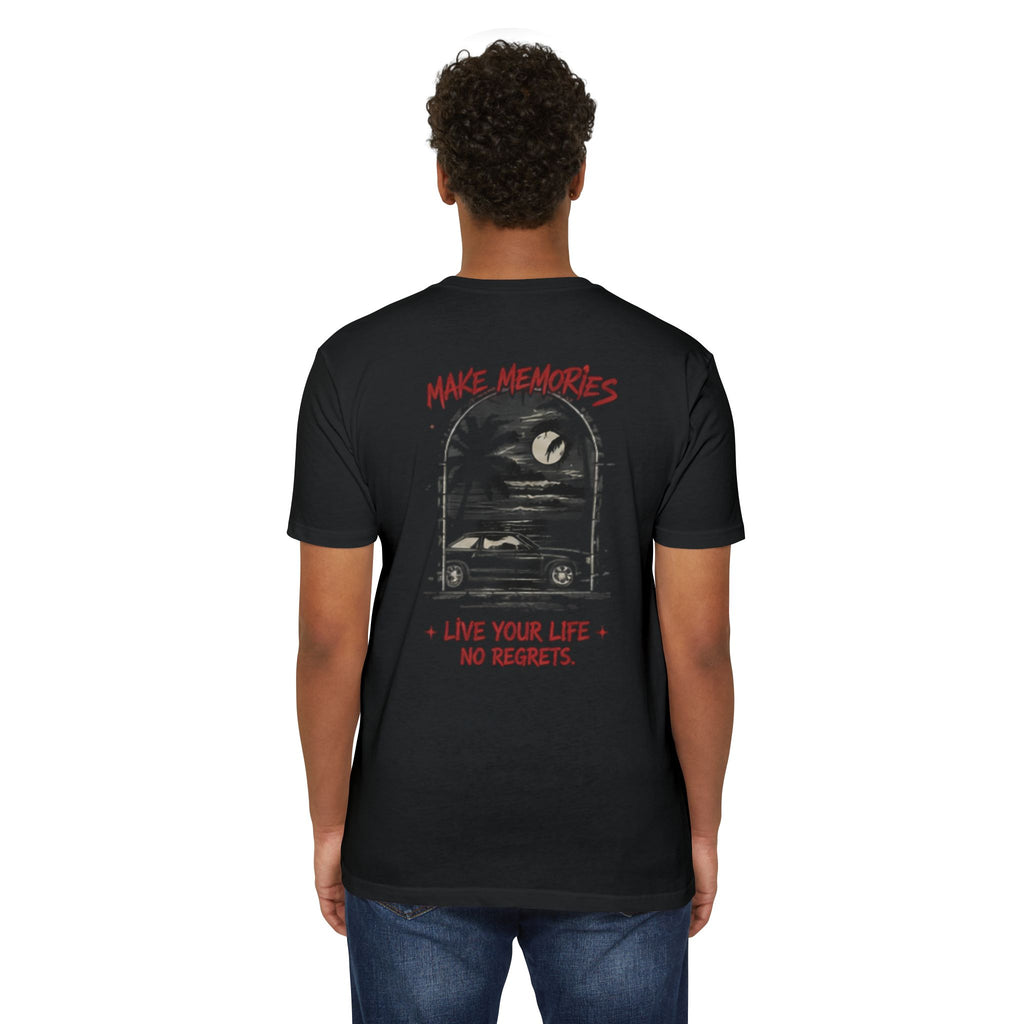 Make Memories T-Shirt — “Die With Memories Not Dreams” Gothic Skull Tee