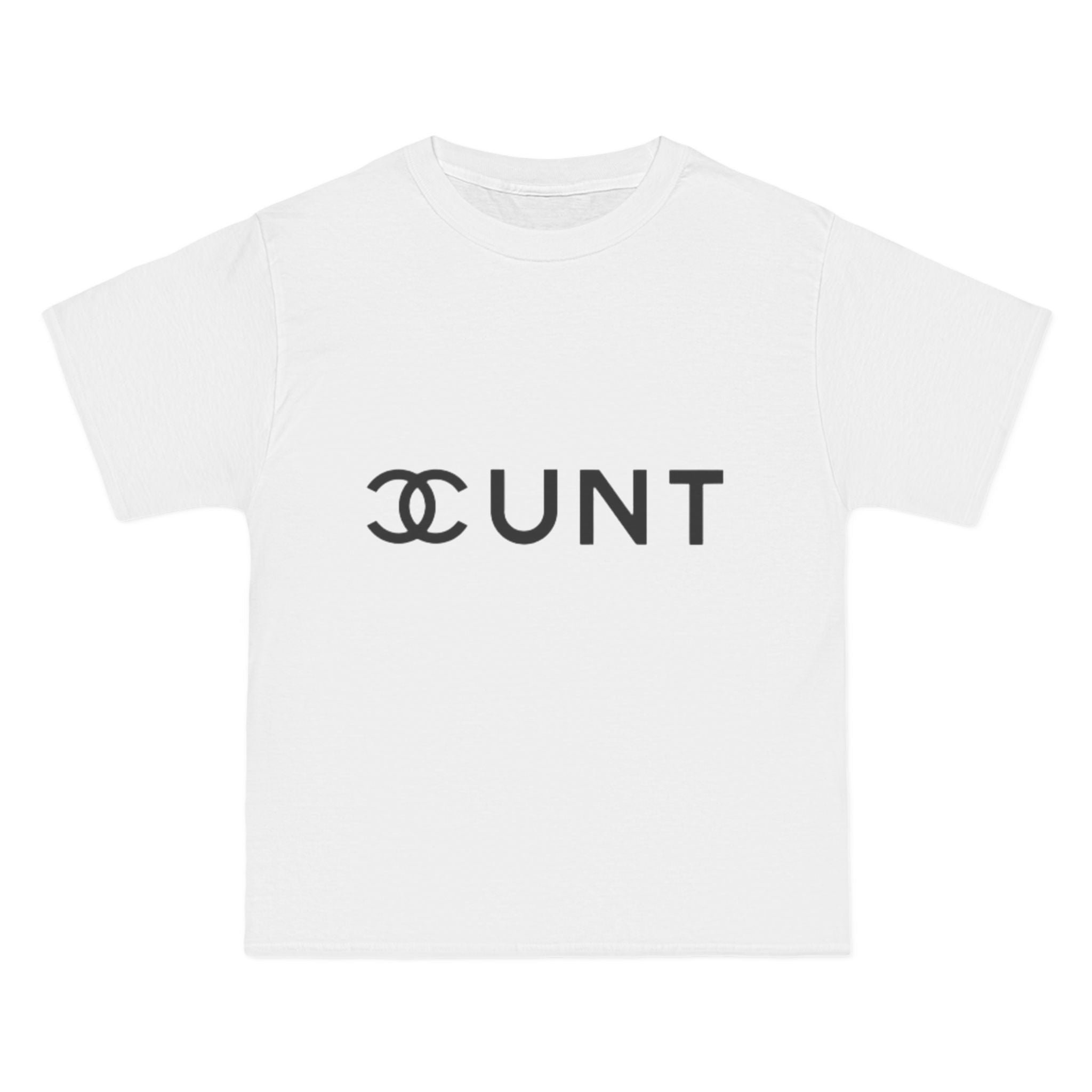 Graphic T-Shirt — Bold Parody Logo "CUNT" Statement Tee (women)