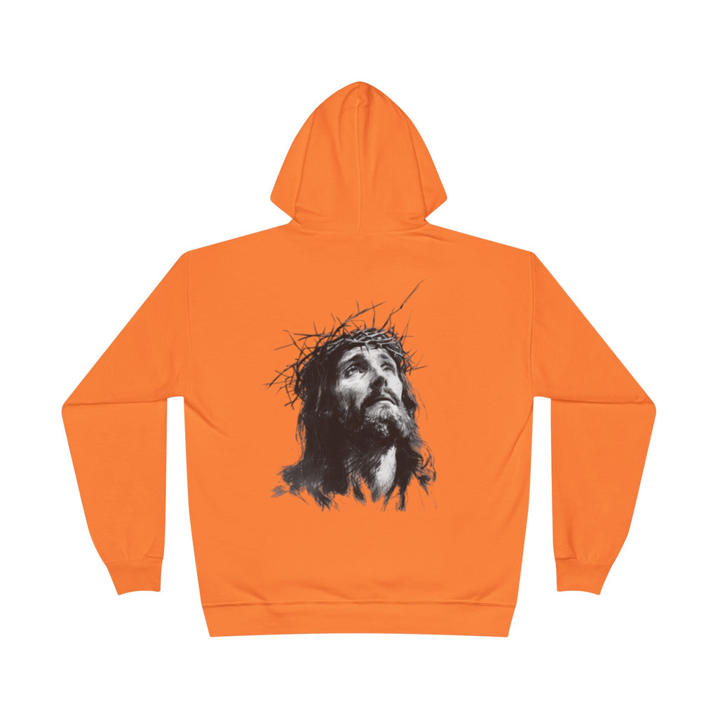 Jesus Portrait Hoodie — Crown of Thorns Religious Pullover
