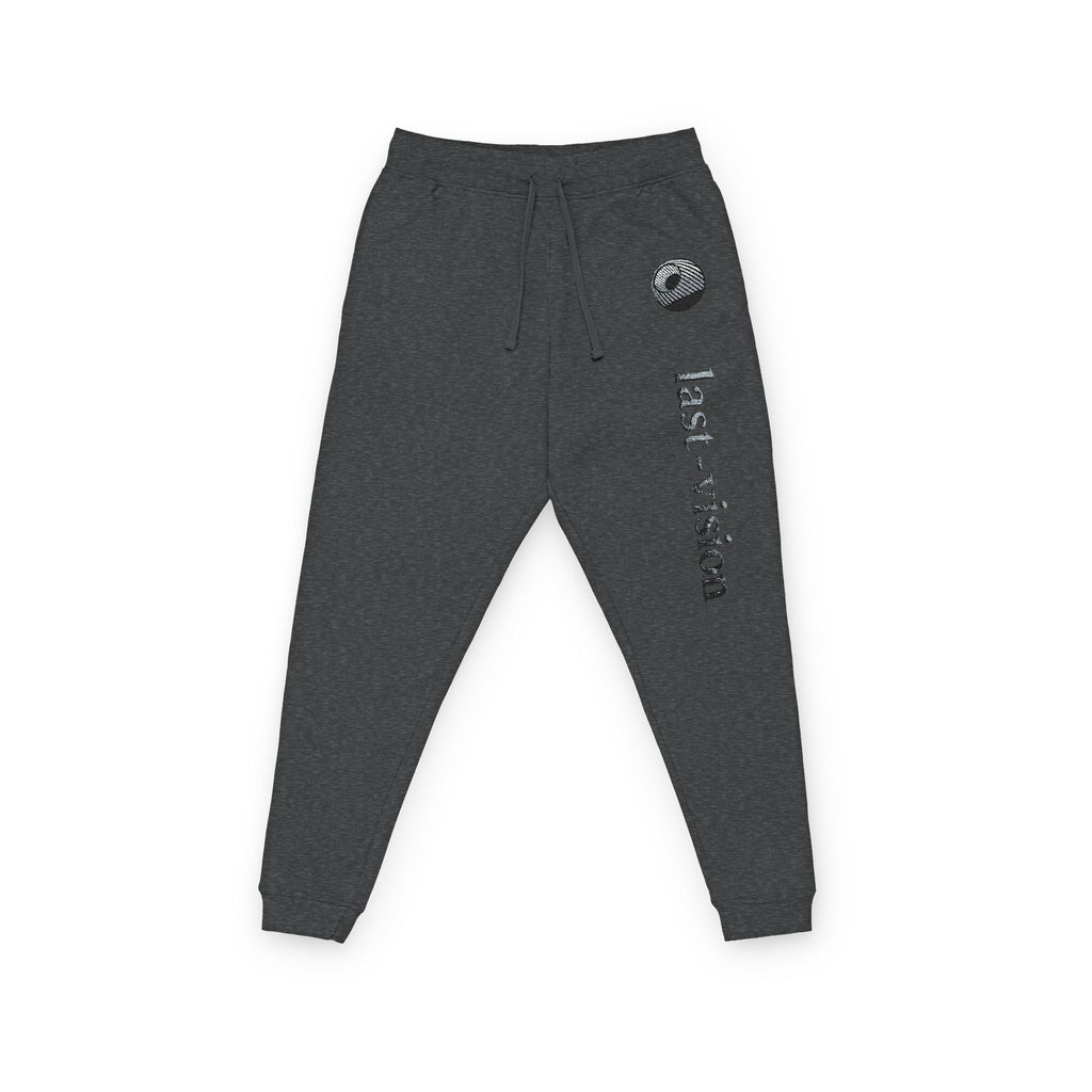 Embroidered 'Last Kiss' Fleece Joggers — Casual Graphic Sweatpants