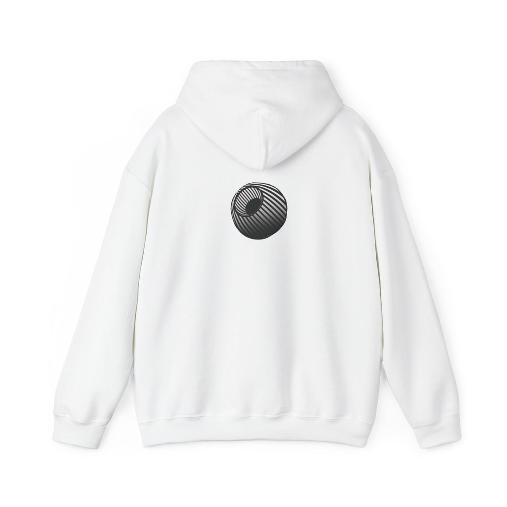 Last-Vision Minimalist Hoodie — Monochrome Logo Pullover