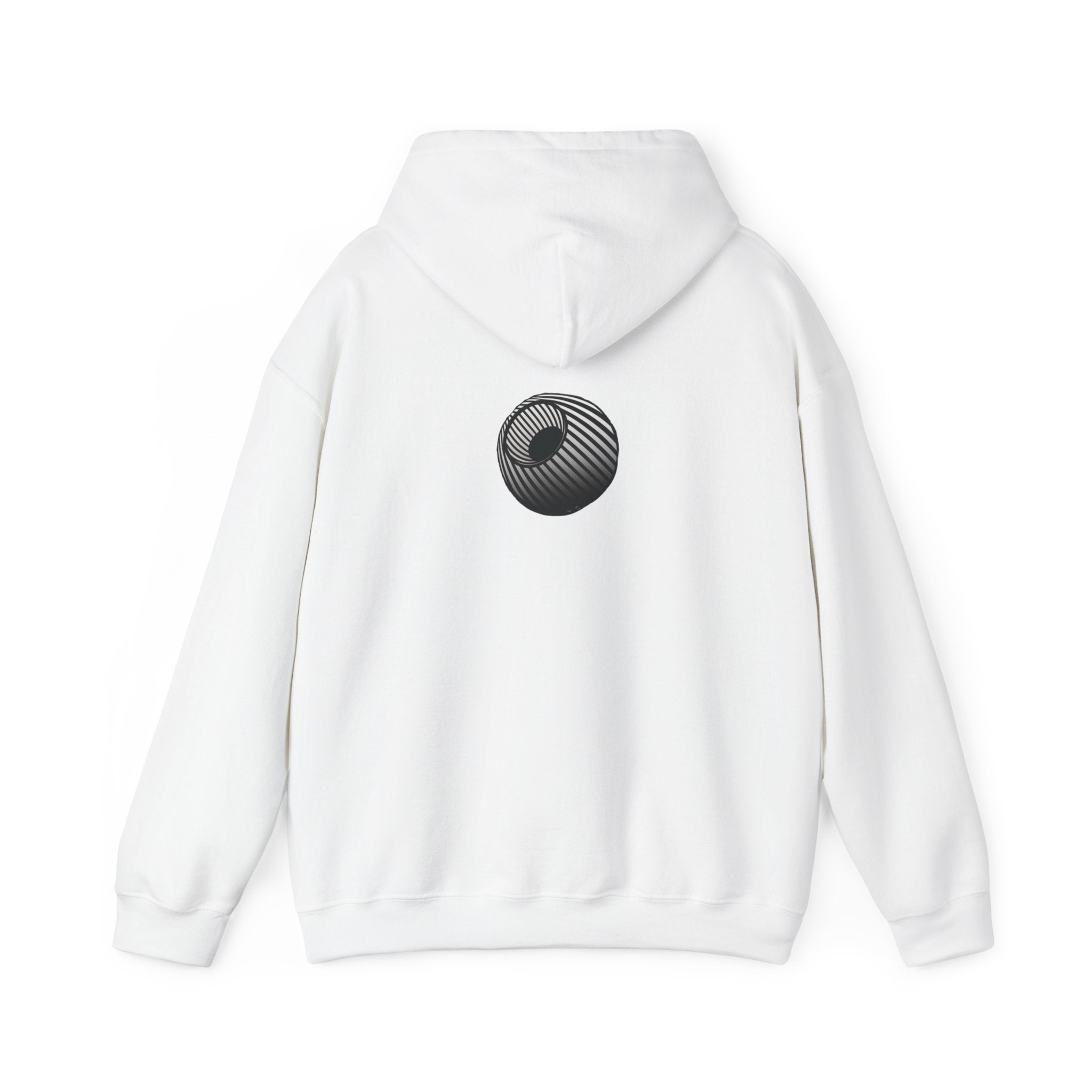 Last-Vision Minimalist Hoodie — Monochrome Logo Pullover